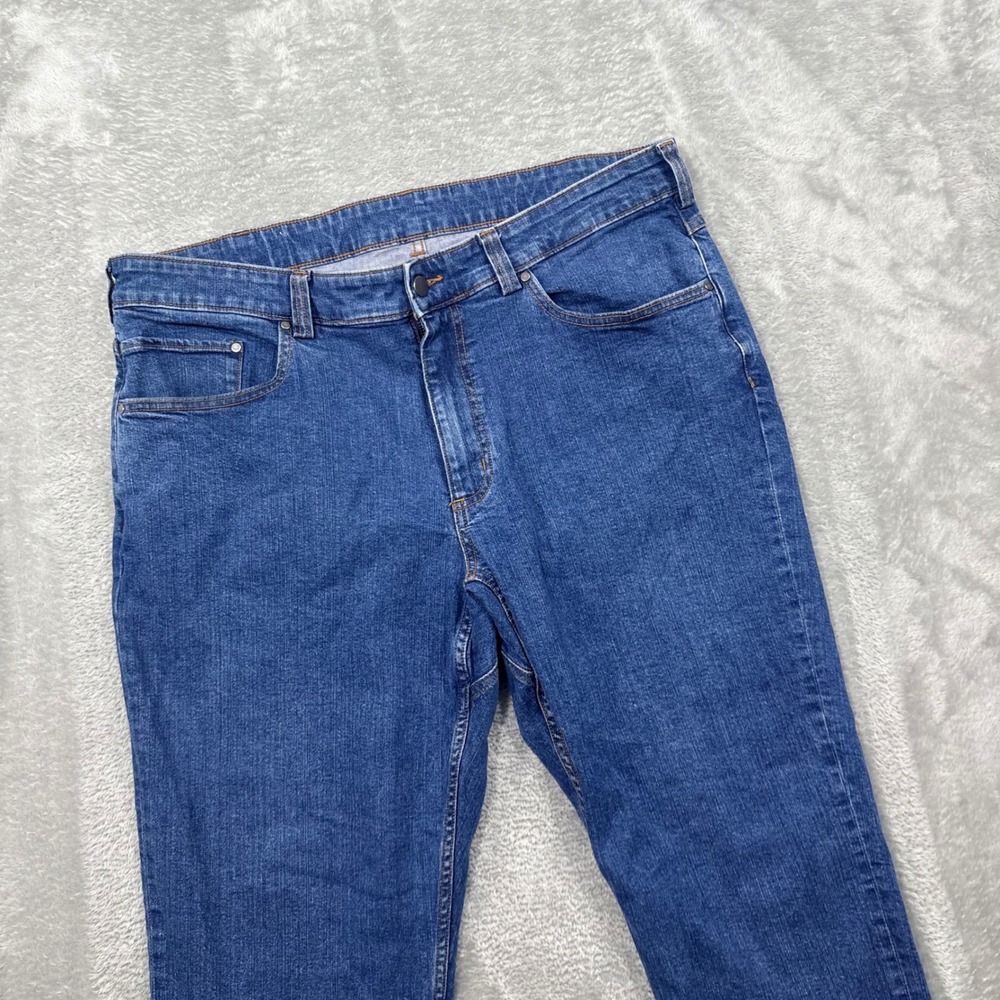 Duluth Trading Co 40 Grit Jeans Mens 38x30 Blue Standard Fit Straight Leg Denim